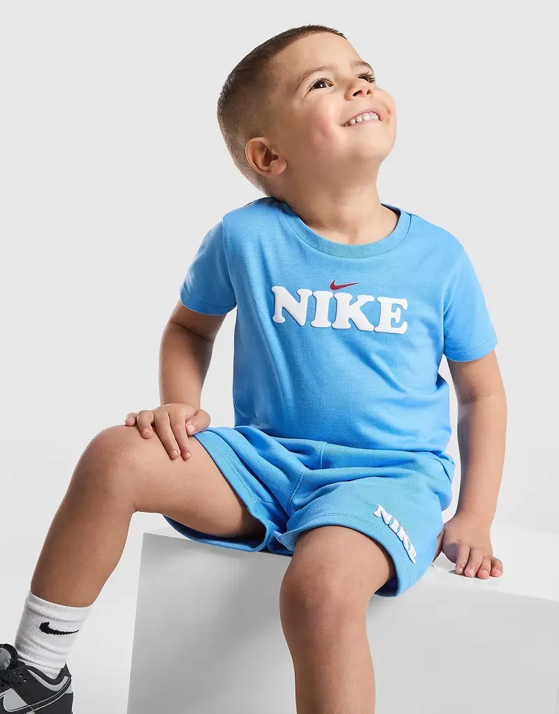 Nike Graphic T-Shirt/Shorts Set Infant, blu