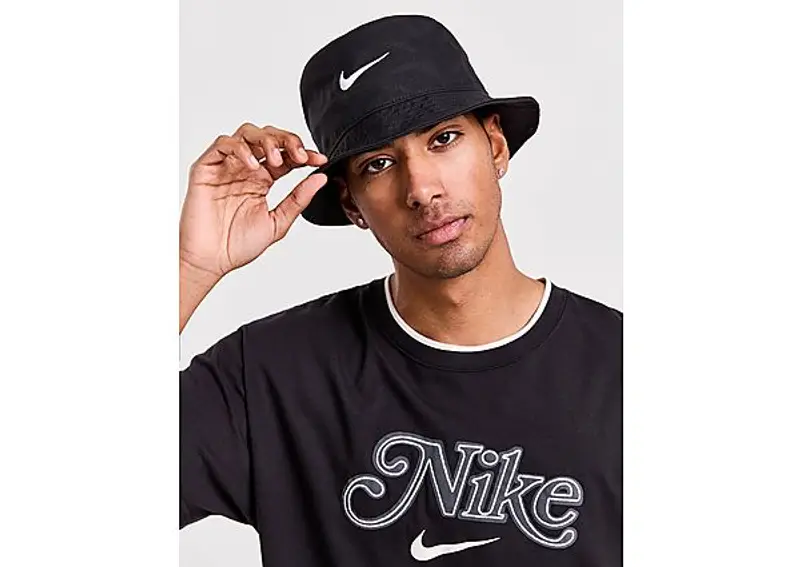 Nike Hat Bucket Apex Swoosh, Nero