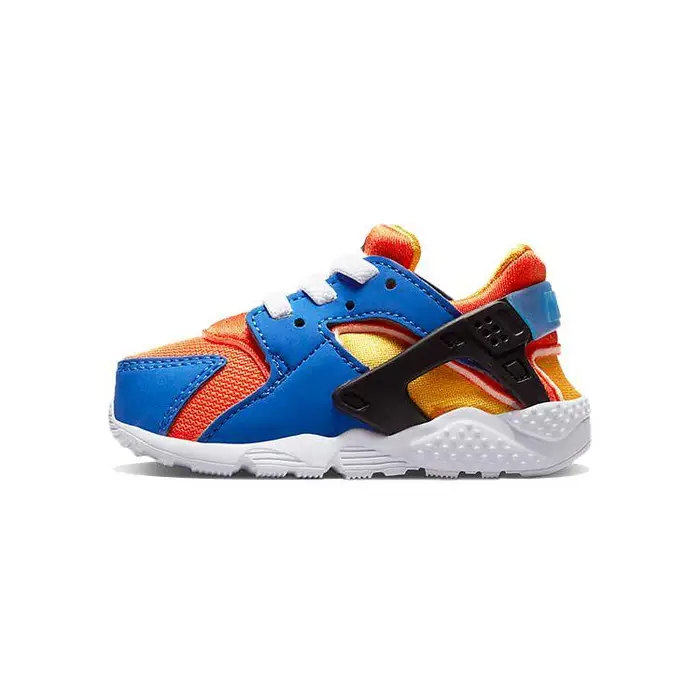 Huarache Run Retro Antiscivolo Ammortizzante Resistente Scarpe da Passeggio Basse Sneaker per Bambino Blu Arancione 704950-421 21