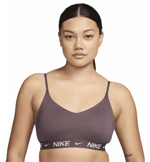 Nike Indy Pad W - reggiseno sportivo sostegno leggero - donn Dark Violet