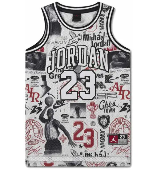 Nike Jordan 23 All Over Print Jr - top - ragazzo Grey
