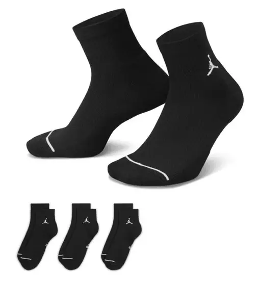 Nike Jordan Jordan Everyday Ankle Socks 3P - calzini - unisex Black