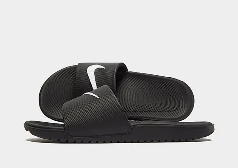Nike Kawa Ciabatte Junior, Nero