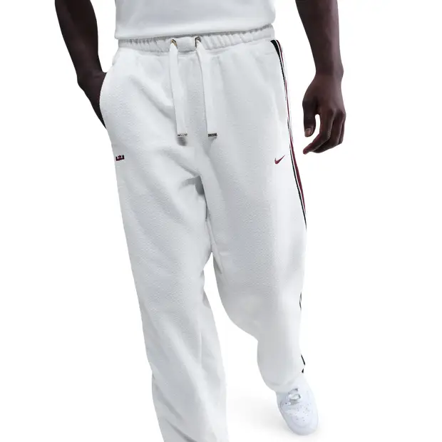 LeBron male Pantaloni - Bianco - Pile di cotone - Foot Locker White