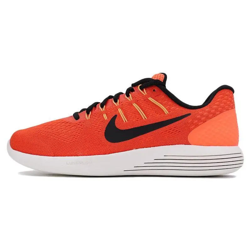 Nike Lunarglide 8 Comode Versatili Resistenti Scarpe da Corsa Casual Basse Uomo Sneakers Arancione Nero Bianco 843725-802 42 5