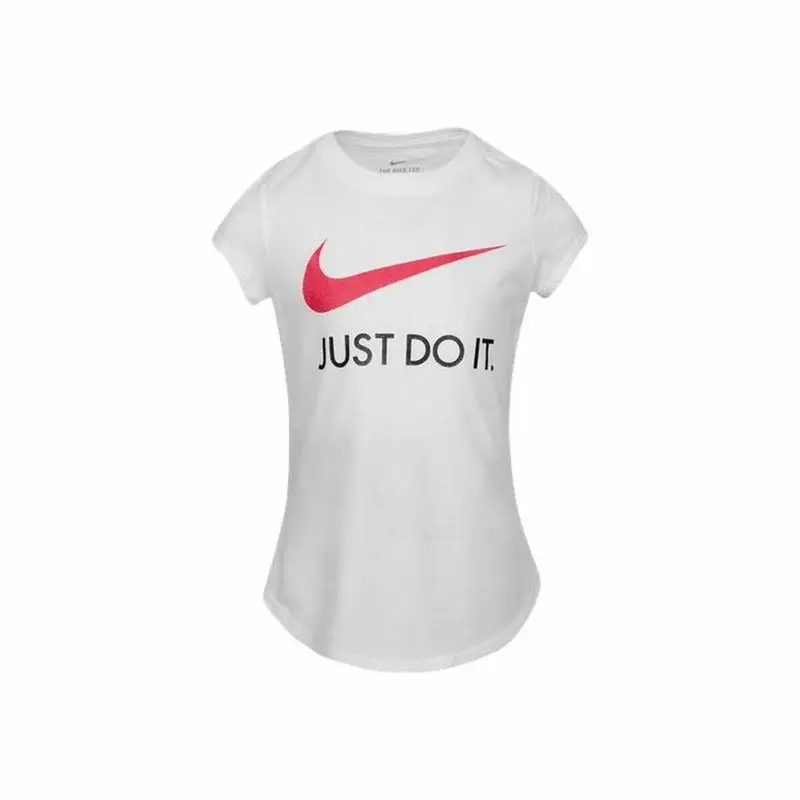 Maglia a Maniche Corte per Bambini Nike Swoosh JDI Bianco | Nike