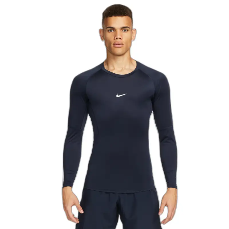 Nike Maglia aderente a maniche lunghe Pro Dri-FIT Bleu
