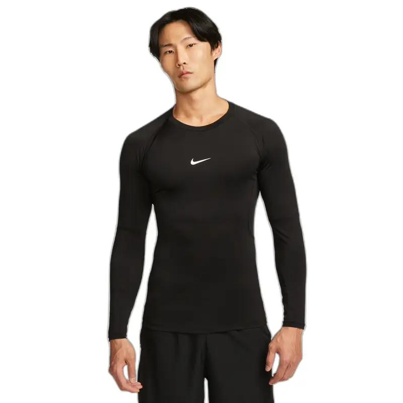 Nike Maglia aderente a maniche lunghe Pro Noir