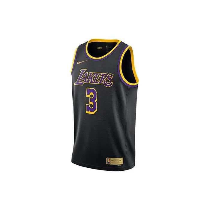 Maglia Fan Nike NBA Lakers 2020-21 Retro Davis N 3 Top da Uomo Nero CN9929-010 M
