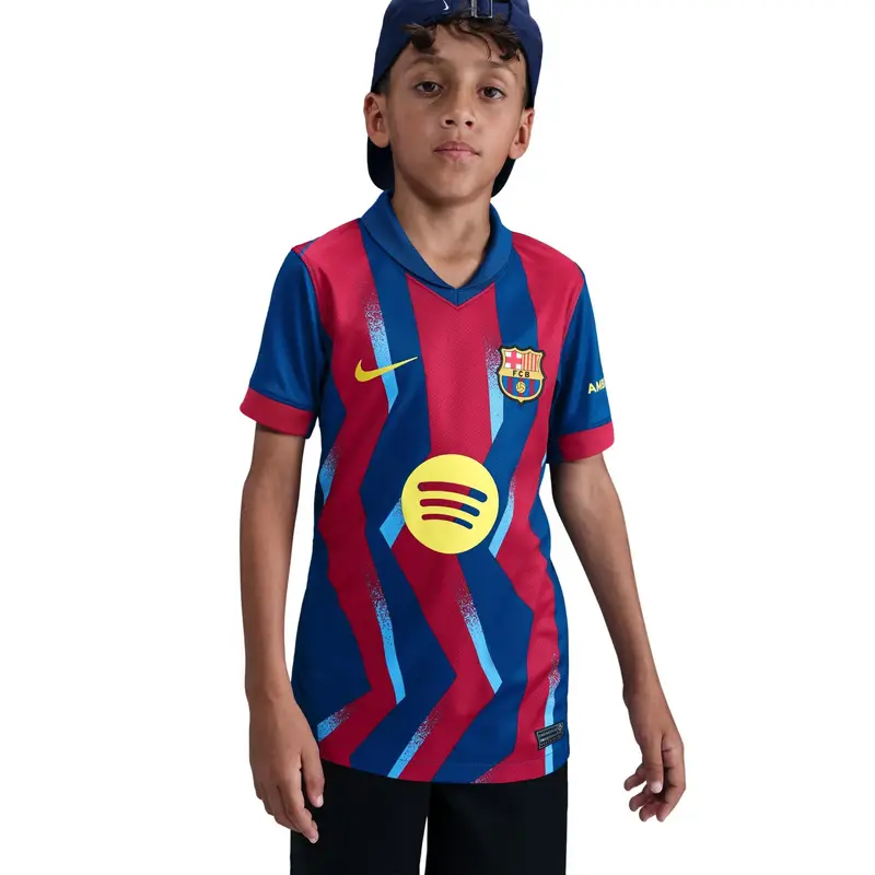Nike Maglia Forth bambino FC Barcellona Stadium 2025/26 Bleu