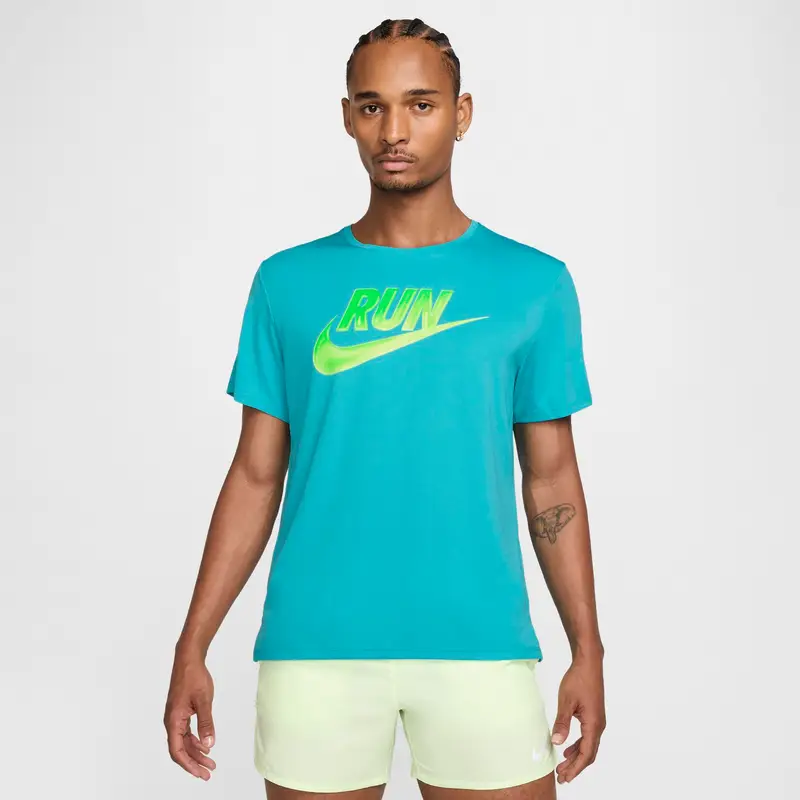 Nike Maglia Miler Run Energy Turquoise