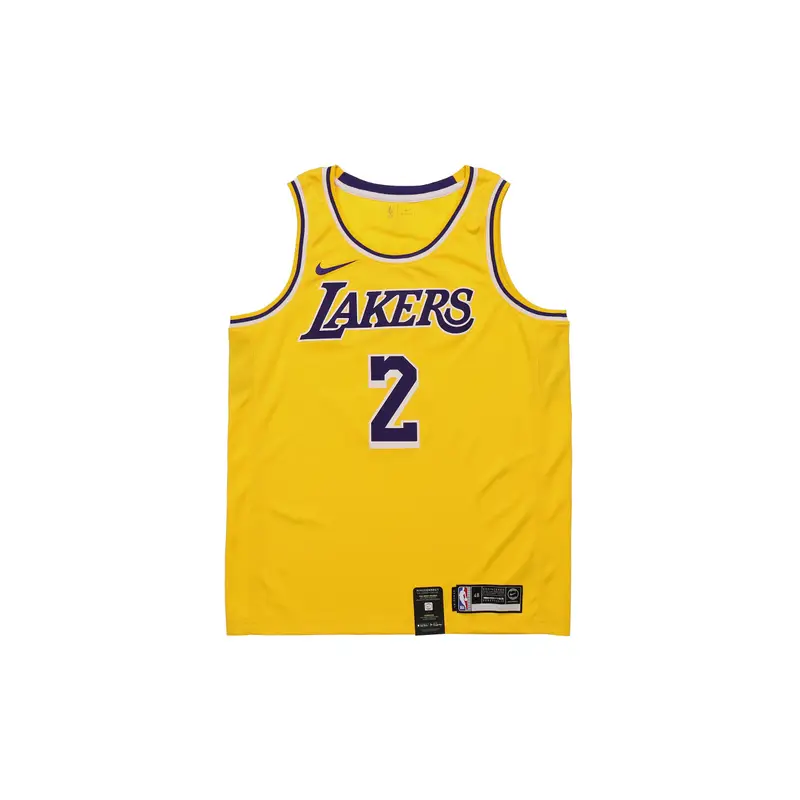 Nike Maglia Swingman NBA, Edizione Los Angeles Lakers Lonzo Ball Maglia da Uomo Gialla AA7099-728