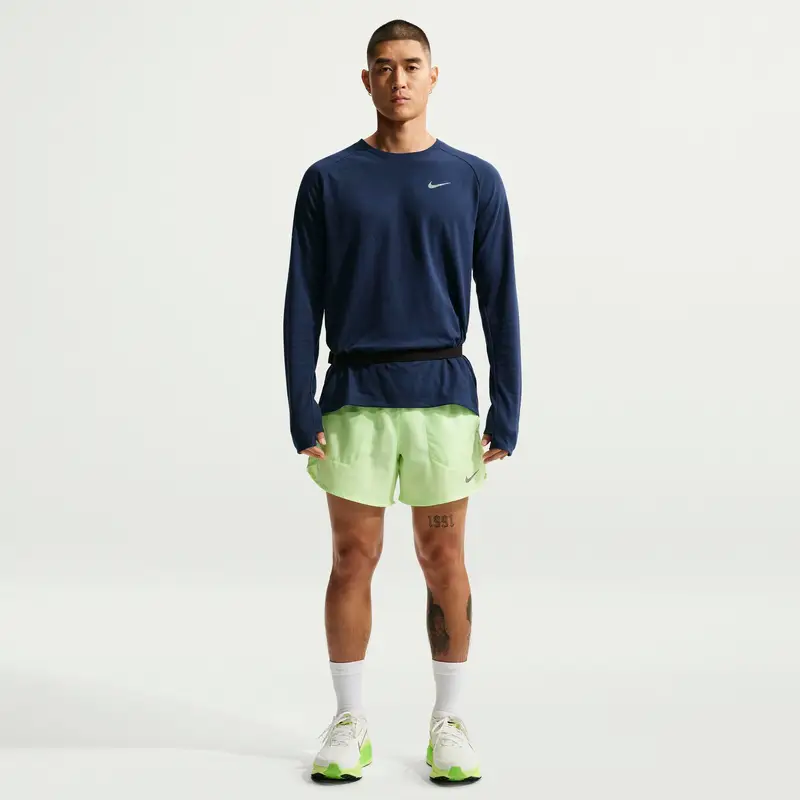 Nike Maglietta a manica lunga Stride Dri-Fit Bleu