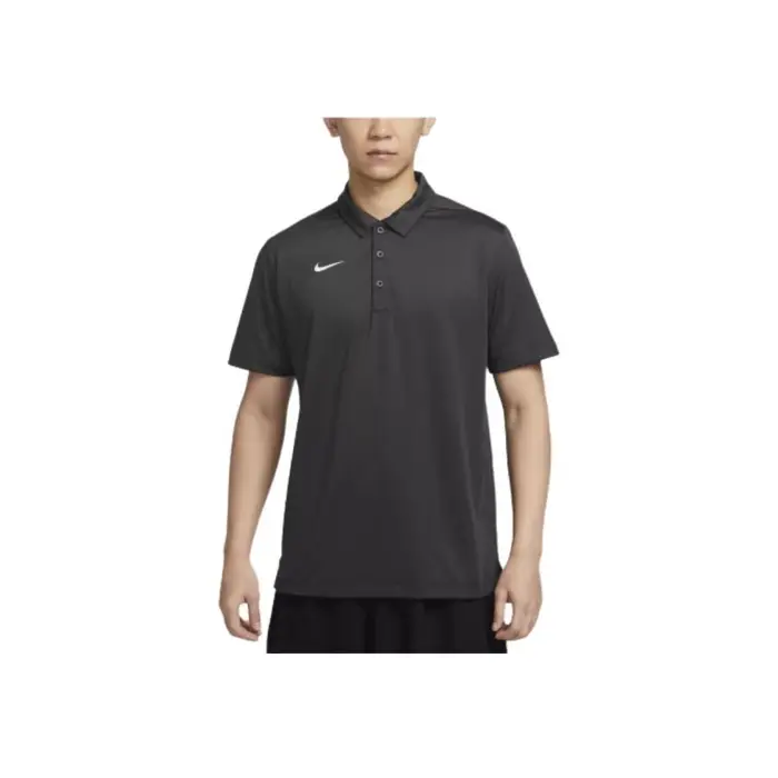 Nike Maglietta Polo a Maniche Corte Morbida alla Moda Dri-Fit Asciugatura Rapida Uomo top Media-Nero IB8831-060