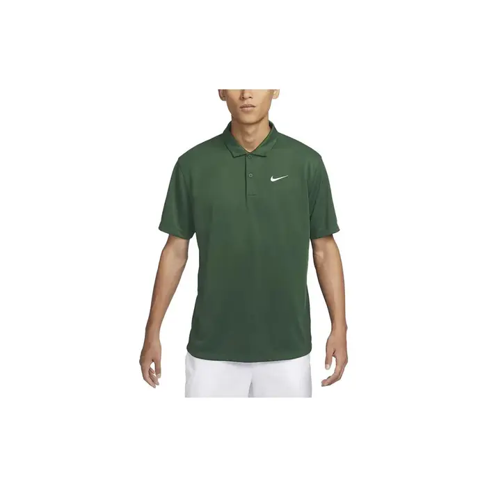 Maglietta Polo Sportiva Casual a Maniche Corte Nike Dri-Fit Court Solid ad Asciugatura Rapida da Uomo Verde Abete DH0858-323 XXL