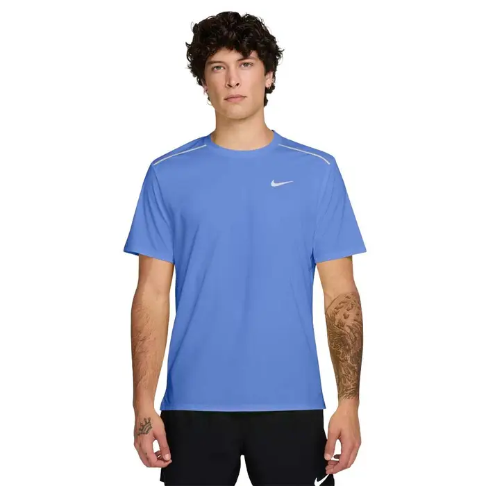 Miler T-Shirt Running Blu Pulse Reflective Silv Uomo