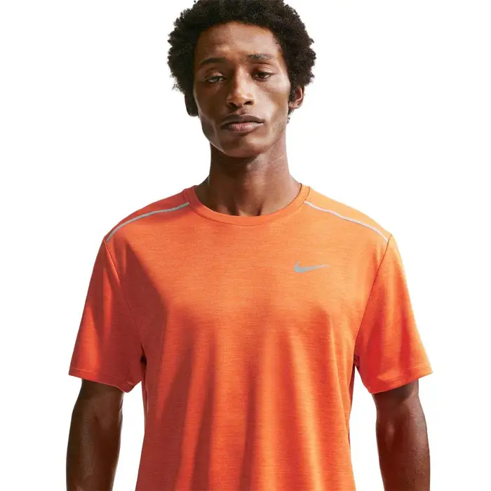 Miler T-Shirt Running Safety Arancio Reflective Silv Uomo