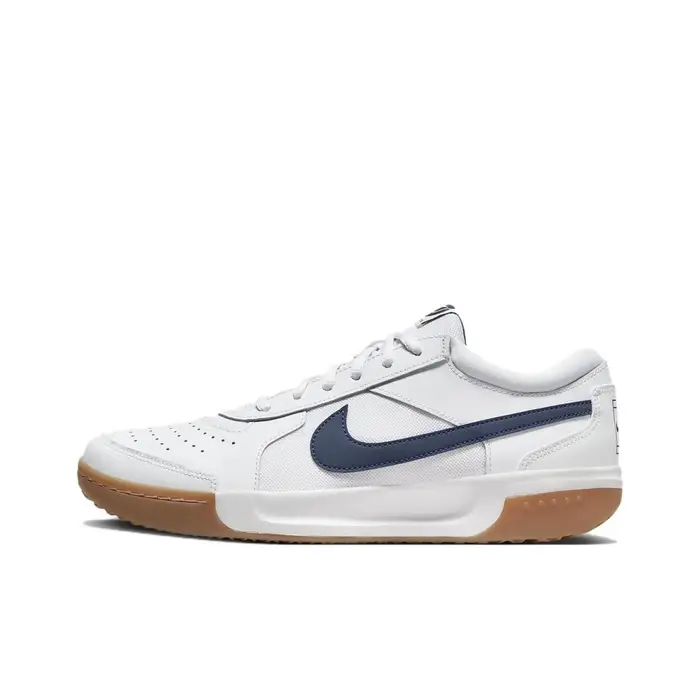 NikeCourt Zoom Lite 3 Bianco Blu Notte Gomma DV3258-102 Scarpe da Uomo EU 40 5