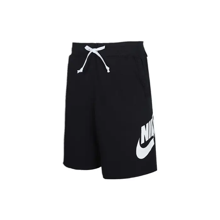 Pantaloncini casual larghi con stampa logo Nike da uomo neri AR2376-010 L