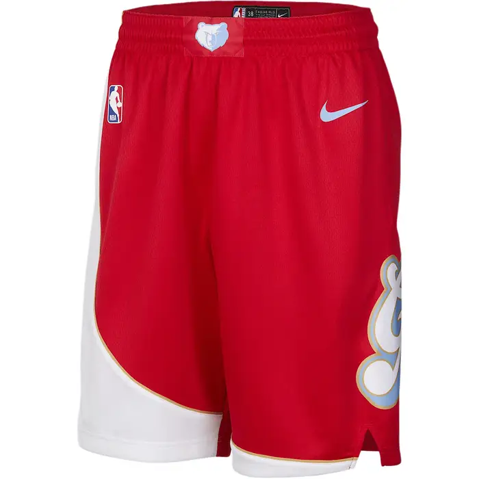Pantaloncini da basket Nike X NBA Memphis Grizzlies Dri-Fit FW24 City Edition Swingman Pantaloncini da uomo Rosso Università FQ4411-657 L
