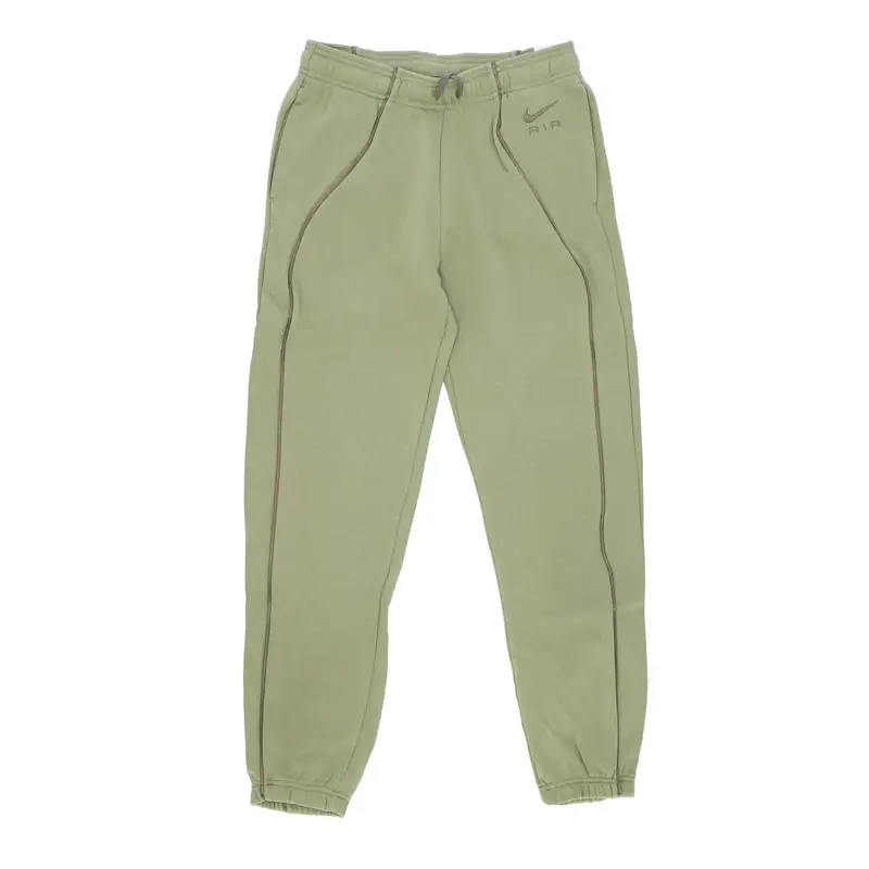 Nike Pantalone Tuta Felpato Donna Sportswear Air Fleece Mid-rise Joggers Alligator/medium Olive/medium Olive