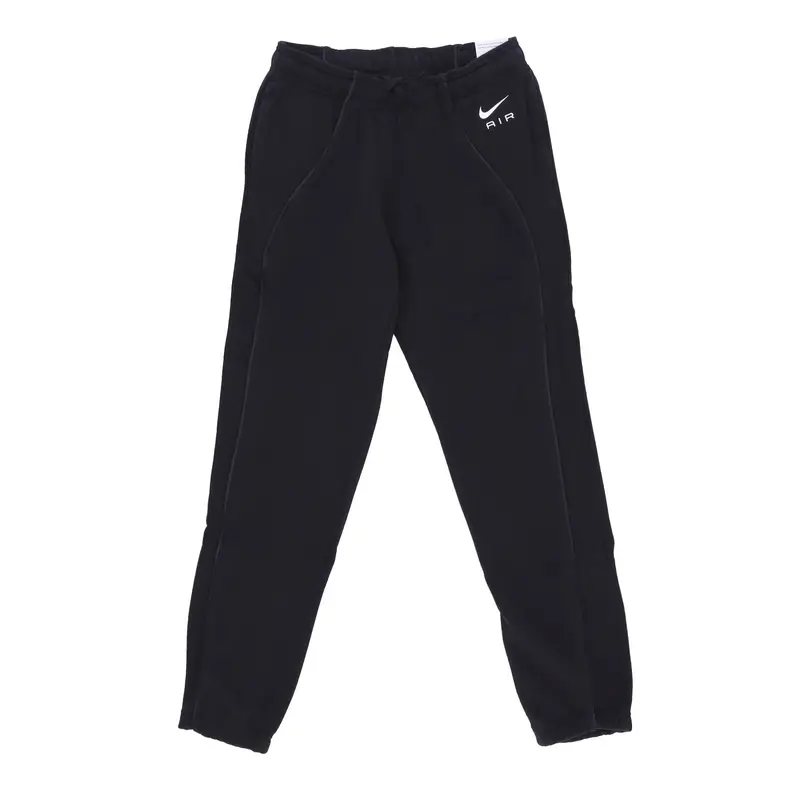 Nike Pantalone Tuta Felpato Donna Sportswear Air Fleece Mid-rise Joggers Black/black/white