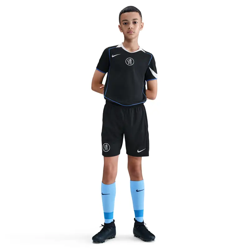 Nike Pantaloni corti terzo bambino Chelsea 2025/26 Noir