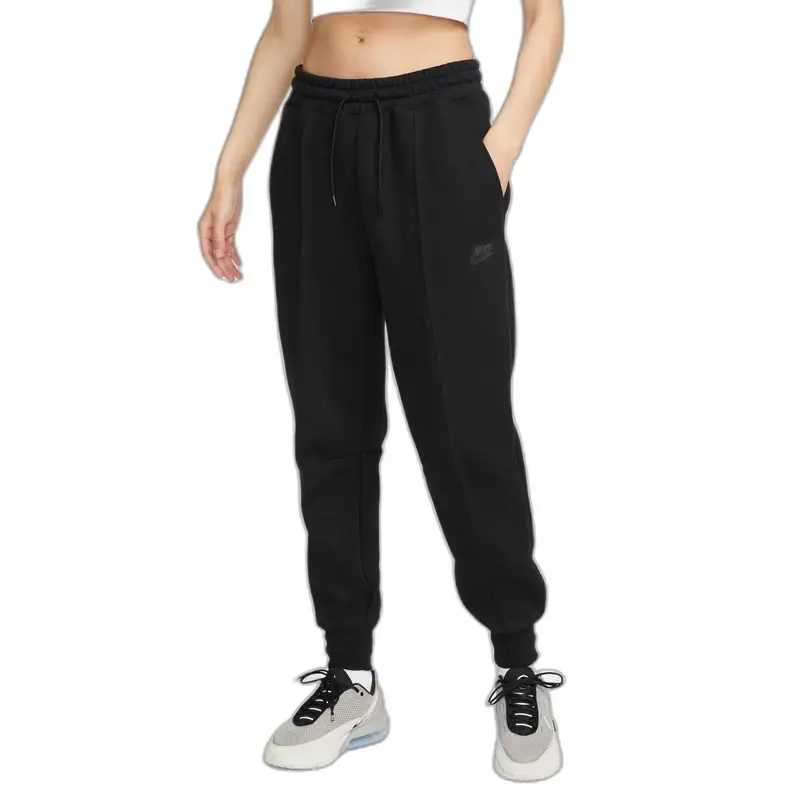 Nike Pantaloni da jogging a vita alta donna Tech Fleece Noir
