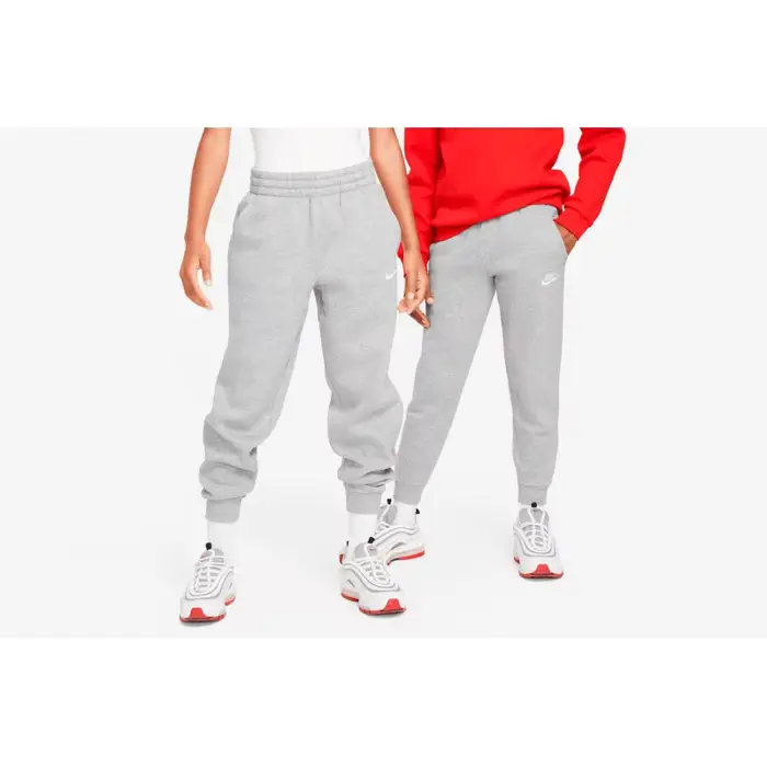 Nike Pantaloni della tuta in cotone Junior, grigio