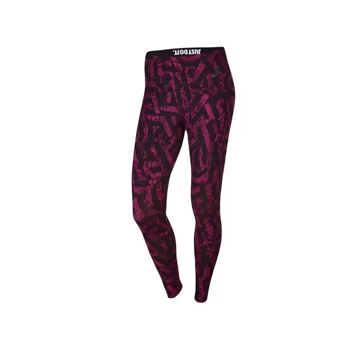 Pantaloni Lunghi Sportivi da Corsa Resistenti Nike con Stampa All Over Moda Donna 678837-607 L