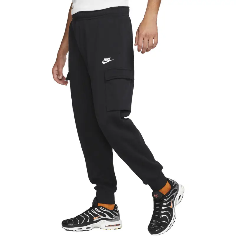 Pantaloni Nike Sportswear Club Fleece Cargo. Nero. Uomini | Nike