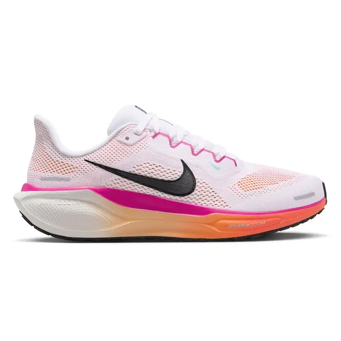 Pegasus 41 Bianco Nero-Fire Rosa - Scarpe Running Donna EUR / US