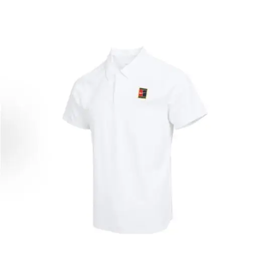 Polo da Tennis Nike Court Slam da Uomo con tecnologia Dri-FIT ADV FZ6942-100 bianco