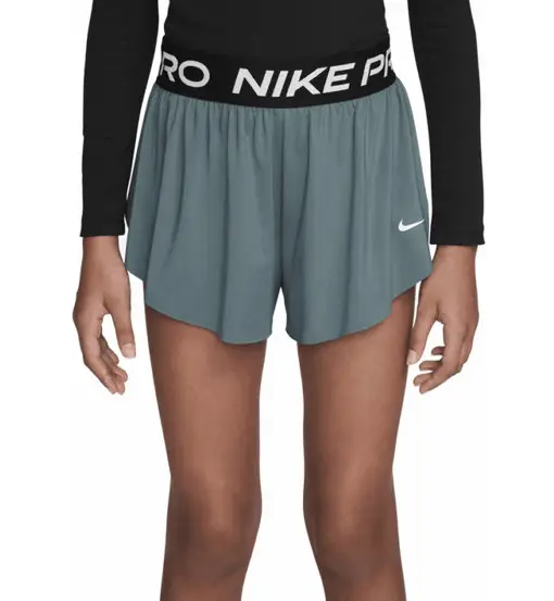 Nike Pro Dri-FIT Jr - pantaloni fitness - ragazza Green