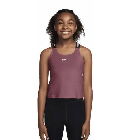 Nike Pro Dri-FIT Jr - top - ragazza Dark Pink