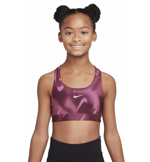 Nike Pro Swoosh Jr - reggiseno sportivo basso sostegno - ragazza Purple