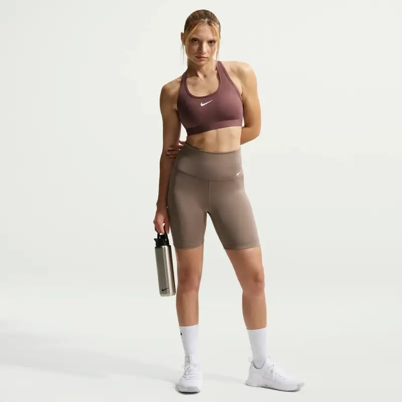 Nike Reggiseno imbottito con supporto medio donna Swoosh Noir