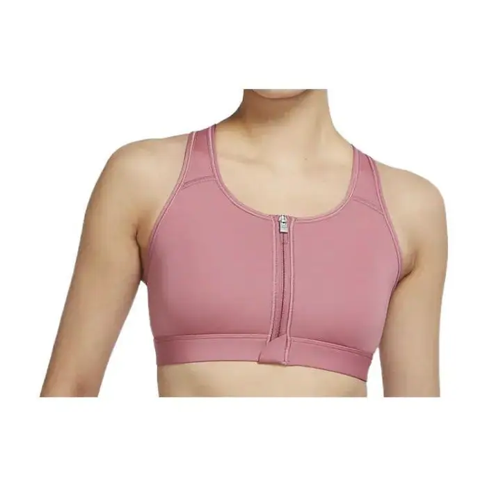 Reggiseno Sportivo Donna Nike con Stampa Logo Monocolore Rosa DD1206-667 S