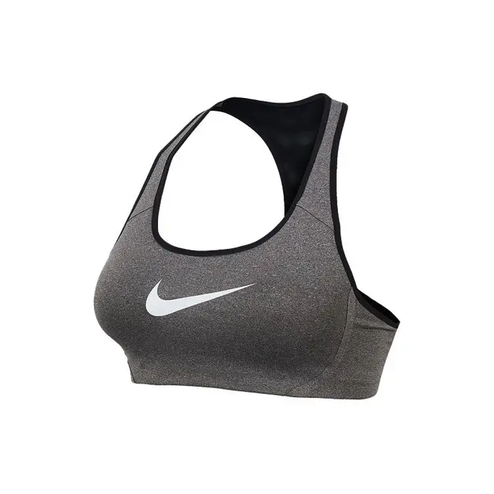 Reggiseno Sportivo Nike Victory Shape Supporto ad Alta Intensità Colore Unico Schiena a Croce Donna Intimo Grigio Carbone AJ5220-091 M