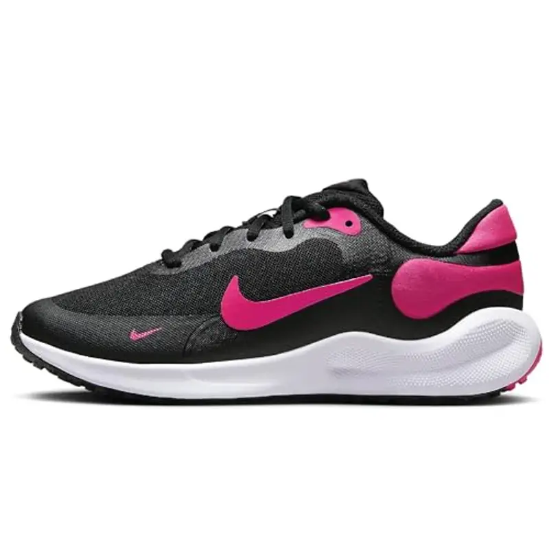 Nike Revolution 7 GS, Scarpe con Lacci, Black/Hyper Pink/WHI, 36.5 EU