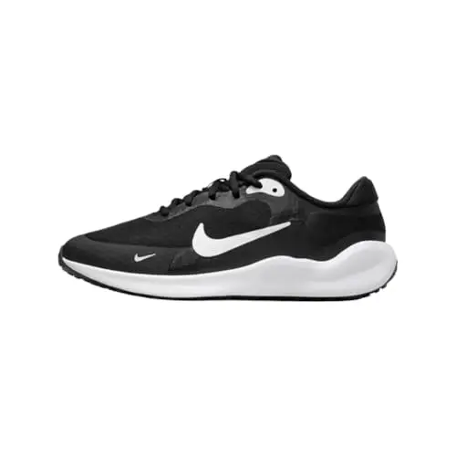 NIKE Revolution 7 GS, Scarpe con Lacci, Black/White/White, 38.5 EU
