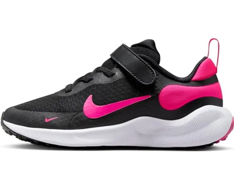 Nike Revolution 7 PSV, Scarpe con Lacci Unisex-Bambini, Black/Hyper Pink/WHI, 31.5 EU