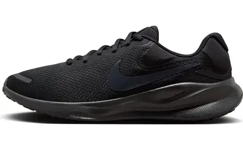 NIKE Revolution 7, Sneaker Uomo, Nero off Nero, 48.5 EU