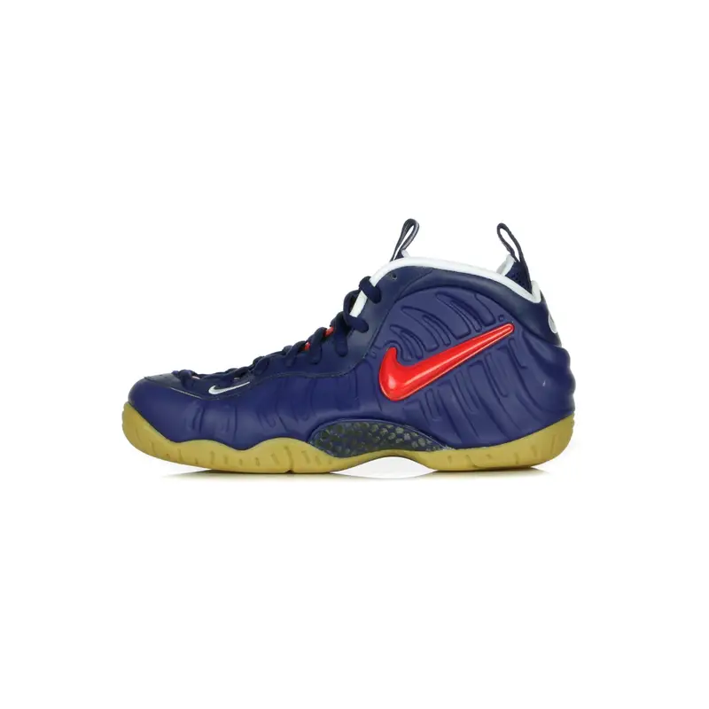 Nike Scarpa Alta Uomo Air Foamposite Pro Blue Void/university Red