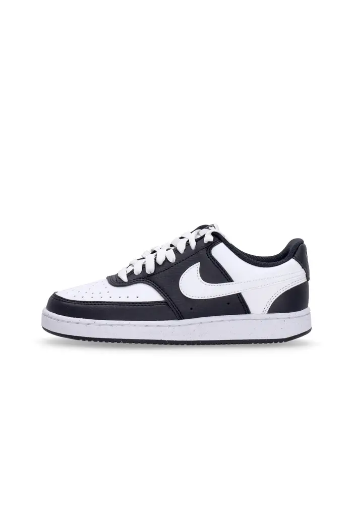 Scarpa Bassa Donna W Court Vision Low Next Nature Black/white