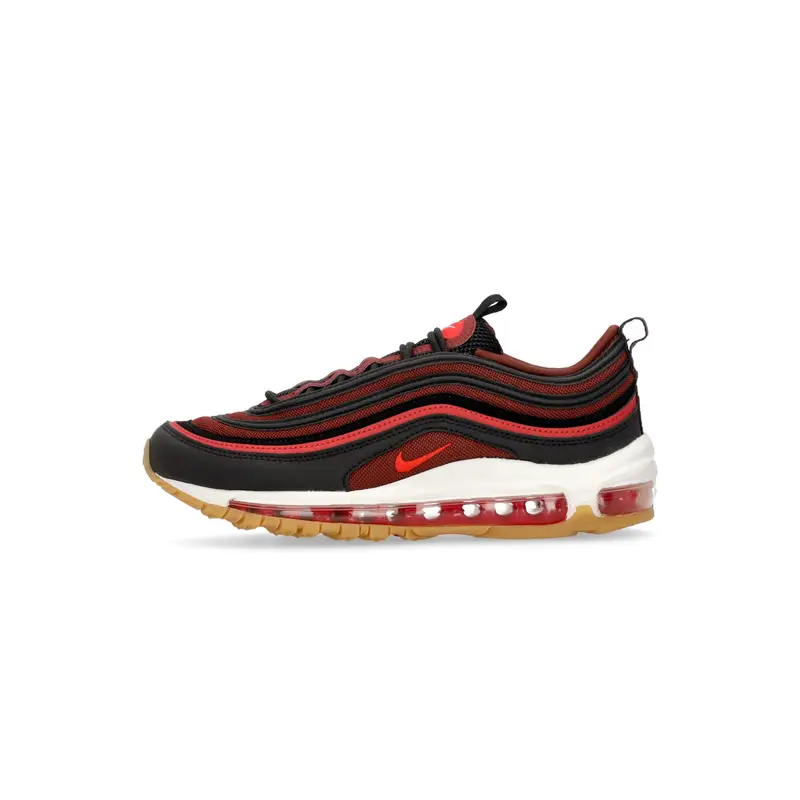 Nike Scarpa Bassa Uomo Air Max 97 Black/tm Scarlet/dark Team Red/white