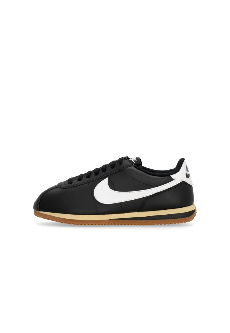 Nike Scarpa Bassa Uomo Cortez Black/white/gum Med Brown/sesame