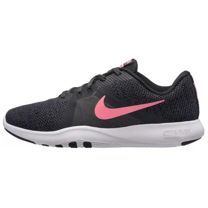 Nike Scarpe da Allenamento Flex Trainer 8 alla Moda Antiscivolo Resistenti all Abrasione Basse da Donna Nero Grigio 924339-006