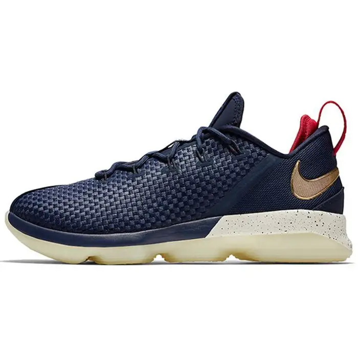 Scarpe da Basket Nike LeBron 14 Low EP Uomo Sneakers Blu Bianco 878635-400 42 5