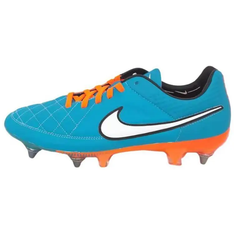 Nike Scarpe da calcio unisex Tiempo Legend 5 Comode Resistenti Antiscivolo Supportive Equilibrate Scarpe da calcio Blu Arancione 631614-418